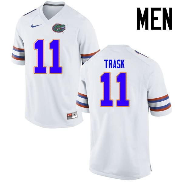 NCAA Florida Gators Kyle Trask Men's #11 Nike White Stitched Authentic College Football Jersey OAT6764SM